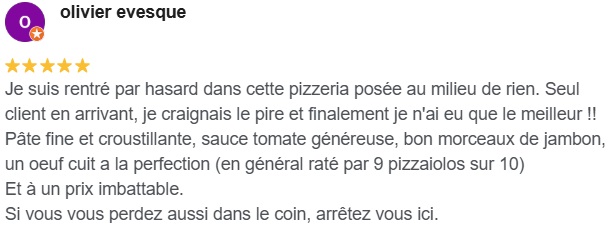 Avis client 1